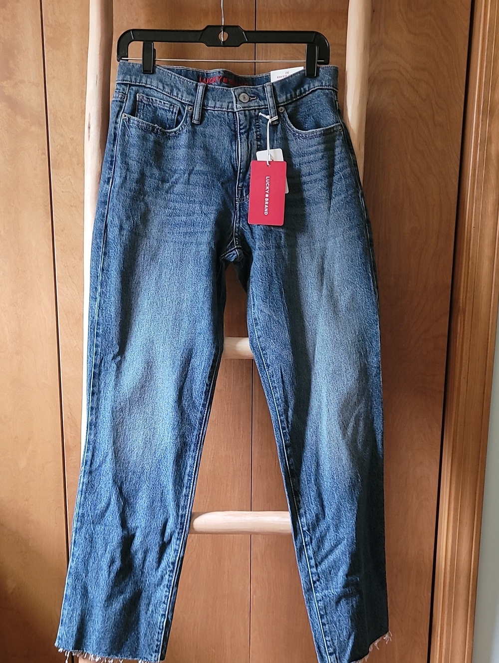 Lucky High Rise Straight Leg Jeans